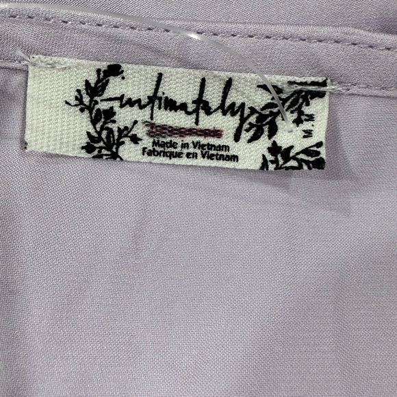 Free People Countryside Lilac Purple Satin Lace Trim Slip Maxi Dress Sz M - Picture 13 of 15